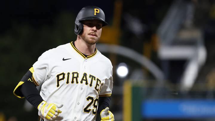 May 13, 2026; Pittsburgh, Pennsylvania, USA;  Pittsburgh Pirates right fielder Ryan O'Hearn (29) circles the baes on a solo home run against the Colorado Rockies during the sixth inning at PNC Park. Mandatory Credit: Charles LeClaire-Imagn Images