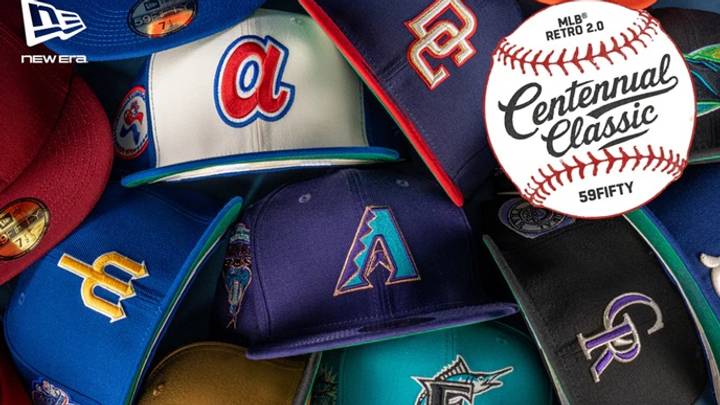 Hats from Lids' MLB Retro Classic 2.0 "The Centennial Classic." Hats from Lids' MLB Retro Classic 2.0 "The Centennial Classic."
