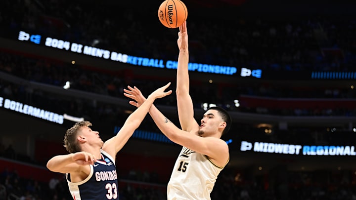  Purdue Boilermakers center Zach Edey (15) 