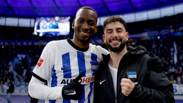 Dodi Lukebakio (links), hier mit Kollege Marco Richter 