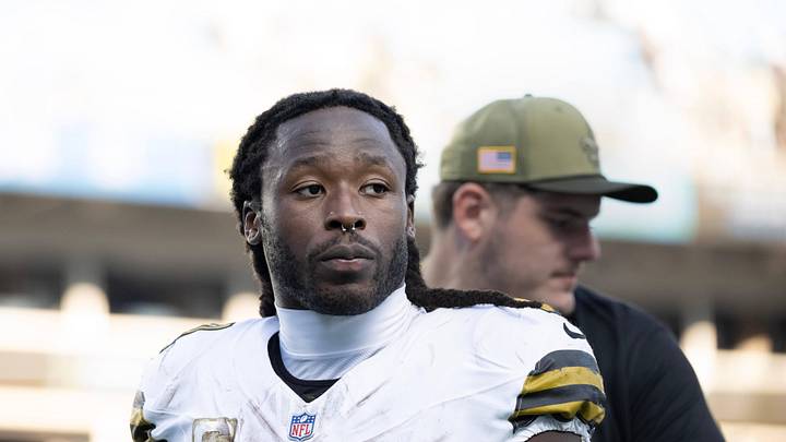 Nov 9, 2025; Charlotte, North Carolina, USA; New Orleans Saints running back Alvin Kamara (41) walks off the field after the game at Bank of America Stadium. Mandatory Credit: Bob Donnan-Imagn Images Nov 9, 2025; Charlotte, North Carolina, USA; New Orleans Saints running back Alvin Kamara (41) walks off the field after the game at Bank of America Stadium. Mandatory Credit: Bob Donnan-Imagn Images