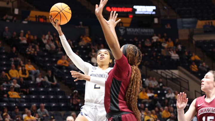 West Virginia University guard Sydney Woodley. West Virginia University guard Sydney Woodley.