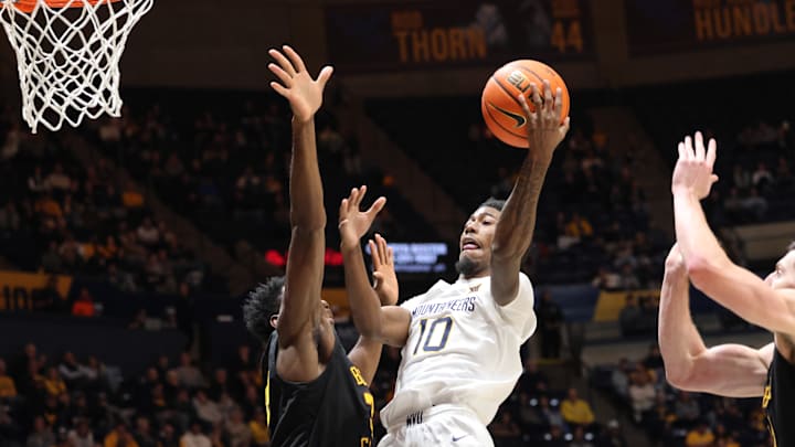 West Virginia University guard Sincere Harris