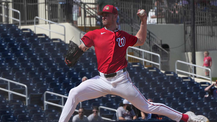 Eder trabajó en el Spring Training con los Nationals 