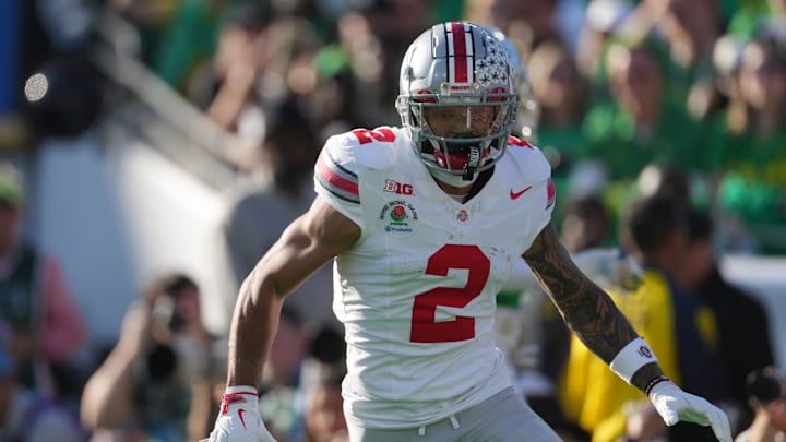 Emeka Egbuka projects to be a top-end slot receiver at the next level. 