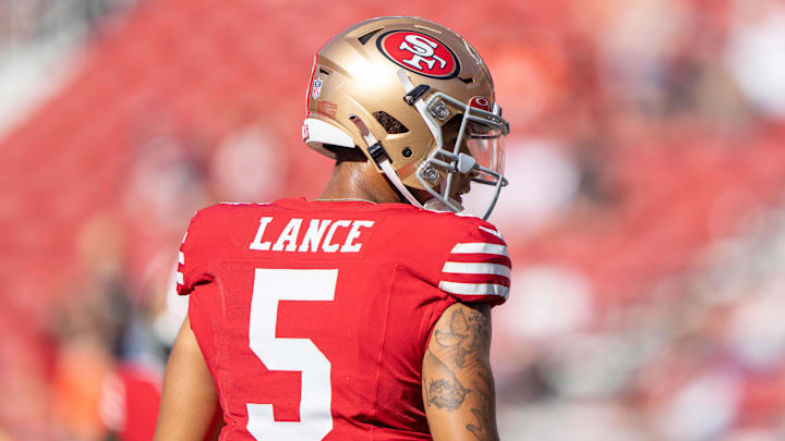 San Francisco 49ers quarterback Trey Lance (5)