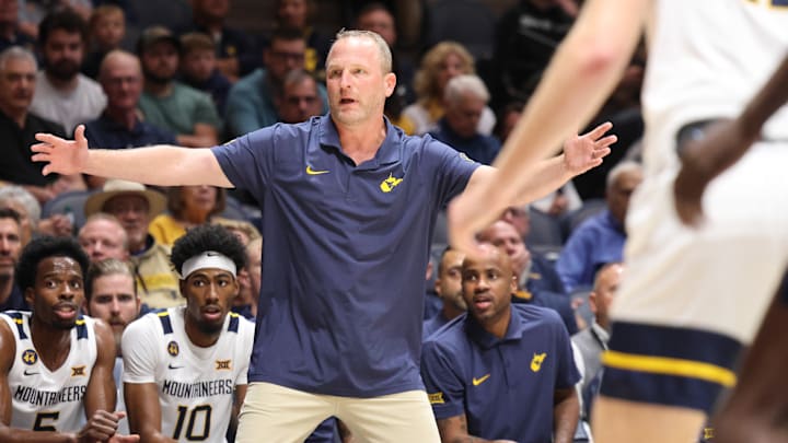 West Virginia University head coach Darian DeVries West Virginia University head coach Darian DeVries