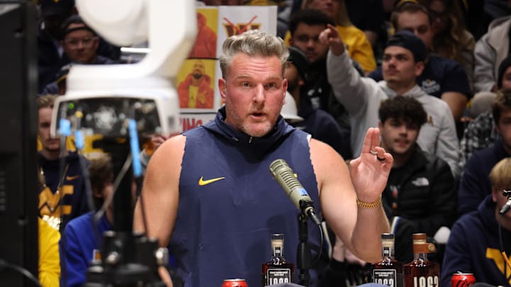 Former West Virginia University specialist Pat McAfee