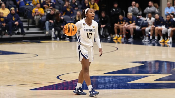 West Virginia University guard Jordan Harrison