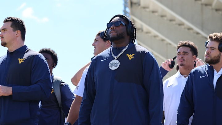 West Virginia University defensive lineman Hammond Russell IV 