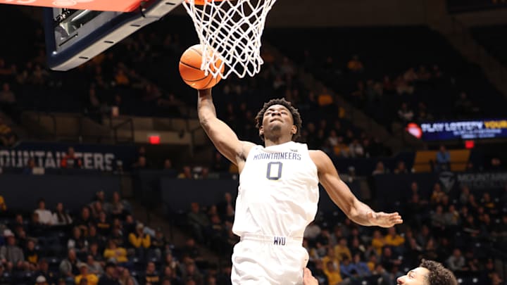 West Virginia University forward Brenen Lorient 