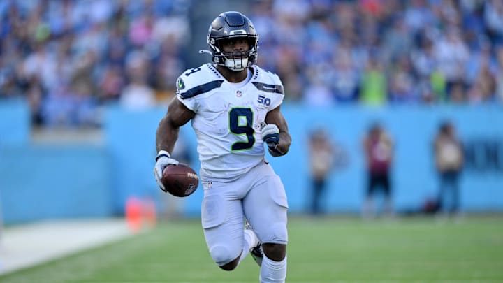 Seattle Seahawks running back Kenneth Walker III.