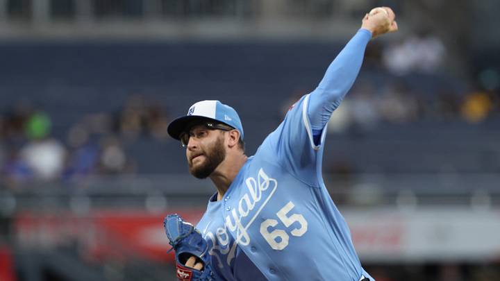 Sep 19, 2026; Pittsburgh, Pennsylvania, USA; Kansas City Royals pitcher Noah Cameron (65) delivers a pitch against the Pittsburgh Pirates during the first inning at PNC Park. Mandatory Credit: Charles LeClaire-Imagn Images Sep 19, 2026; Pittsburgh, Pennsylvania, USA; Kansas City Royals pitcher Noah Cameron (65) delivers a pitch against the Pittsburgh Pirates during the first inning at PNC Park. Mandatory Credit: Charles LeClaire-Imagn Images