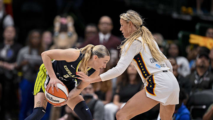 Sophie Cunningham felt Paige Bueckers was given favorable treatment by refs in the Wings' win over the Fever on Wednesday. 