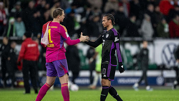 Manuel Neuer (l.) und Leroy Sane (r.) Manuel Neuer (l.) und Leroy Sane (r.)