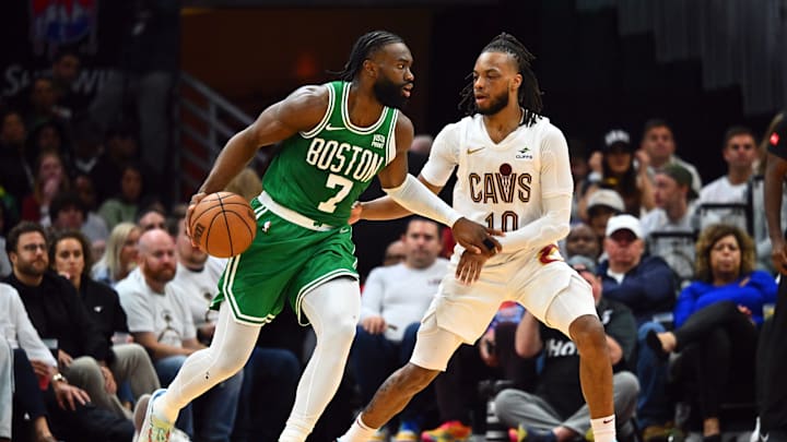 Jaylen Brown, Boston Celtics and Darius Garland, Cleveland Cavaliers