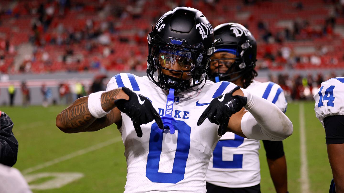 Duke football's Chandler Rivers given highest cornerback grade by PFF