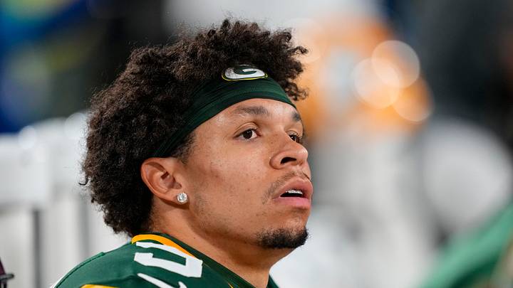 Sep 24, 2026; Green Bay, Wisconsin, USA; Green Bay Packers wide receiver Christian Watson (9) during the game against the Atlanta Falcons at Lambeau Field. Mandatory Credit: Jeff Hanisch-Imagn Images Sep 24, 2026; Green Bay, Wisconsin, USA; Green Bay Packers wide receiver Christian Watson (9) during the game against the Atlanta Falcons at Lambeau Field. Mandatory Credit: Jeff Hanisch-Imagn Images