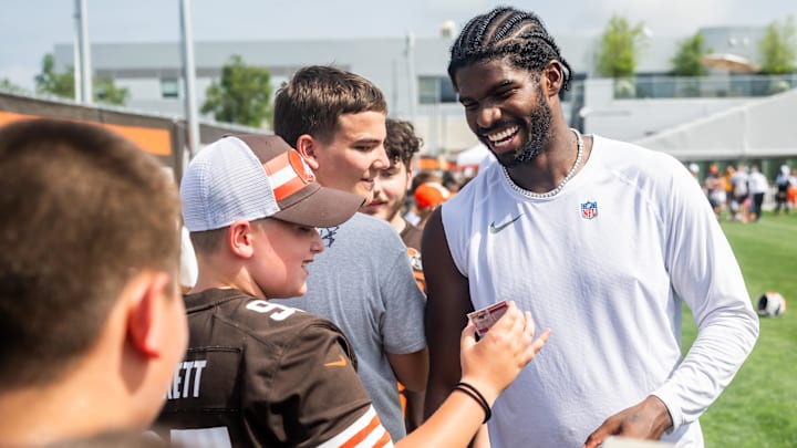 Shedeur Sanders is competing for the Browns starting quarterback role. 