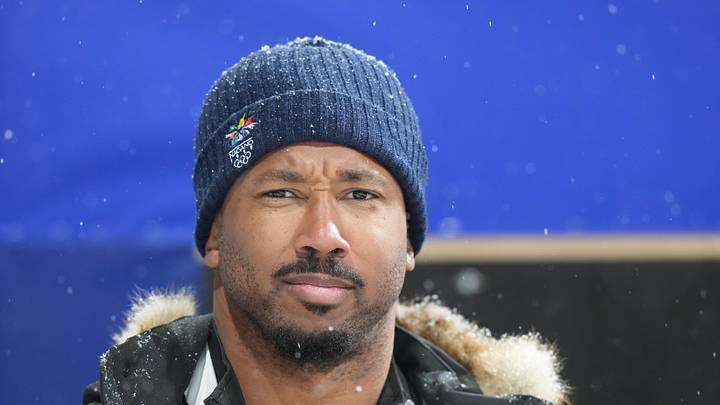 Cleveland Browns player Myles Garrett in attendance at the Milano Cortina 2026 Olympic Winter Games