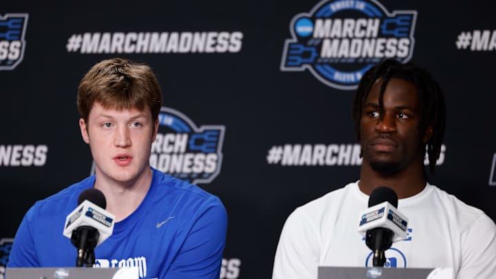 NCAA Men's Basketball Tournament - Elite Eight Press Conferences - Newark