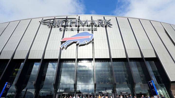 A media tour is lead inside the new Highmark Stadium, home of the Buffalo Bills, Tuesday, June 23, 2026 in Orchard Park.
