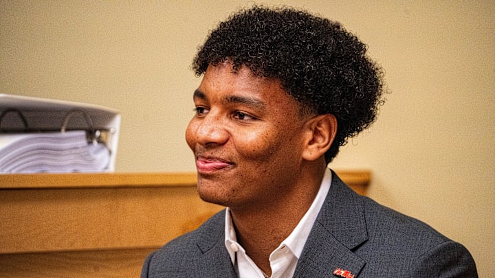 Trinidad Chambliss testifies in his court case against the NCAA.