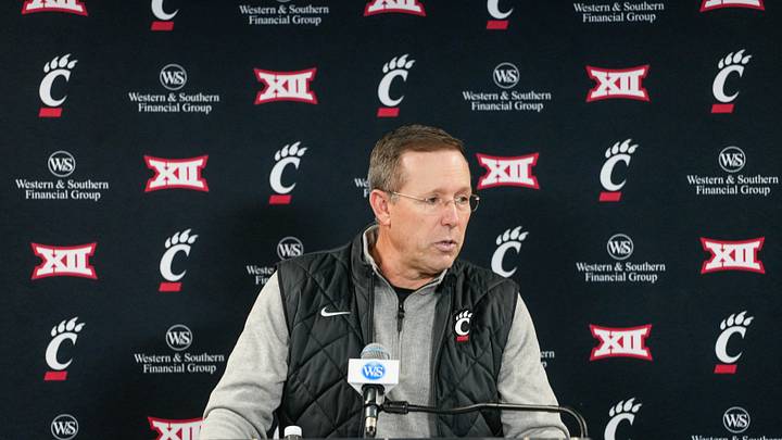 Cincinnati Bearcats football coach Scott Satterfield was previously head coach at Appalachian State and Louisville. He's coached at UC since 2023 and posted a 7-6 mark in 2025, losing in January's AutoZone Liberty Bowl to Navy. Cincinnati Bearcats football coach Scott Satterfield was previously head coach at Appalachian State and Louisville. He's coached at UC since 2023 and posted a 7-6 mark in 2025, losing in January's AutoZone Liberty Bowl to Navy.