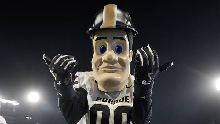 Purdue Boilermakers mascot Pete. Purdue Boilermakers mascot Pete.