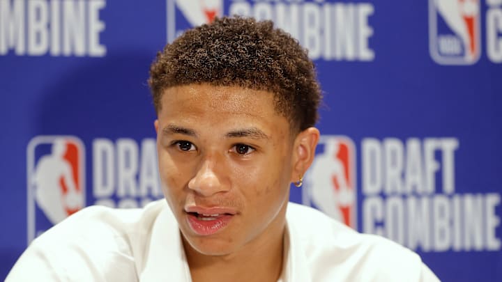 Carter Bryant at the 2025 NBA Draft Combine