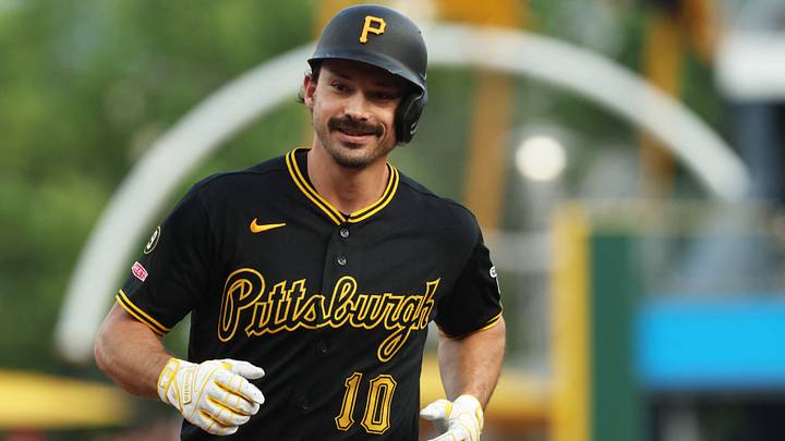 Jun 9, 2026; Pittsburgh, Pennsylvania, USA; Pittsburgh Pirates left fielder Bryan Reynolds (10) circles the bases one a solo home run against the Los Angeles Dodgers during the first inning at PNC Park. Mandatory Credit: Charles LeClaire-Imagn Images Jun 9, 2026; Pittsburgh, Pennsylvania, USA; Pittsburgh Pirates left fielder Bryan Reynolds (10) circles the bases one a solo home run against the Los Angeles Dodgers during the first inning at PNC Park. Mandatory Credit: Charles LeClaire-Imagn Images
