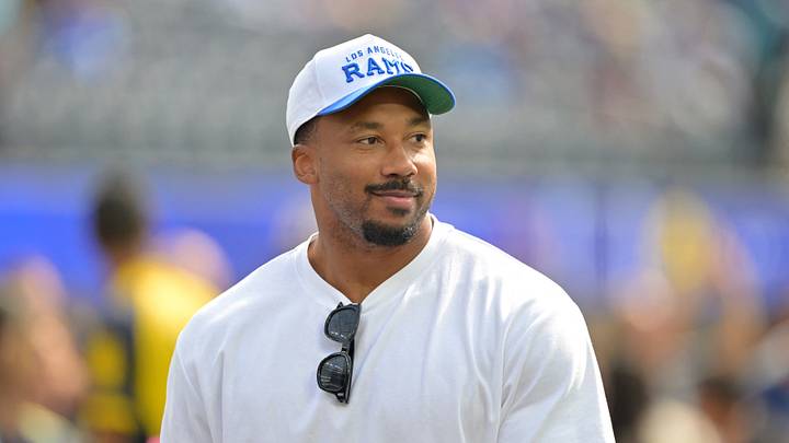 Oct 18, 2026; Inglewood, California, USA; Los Angeles Rams defensive end Myles Garrett (95) before the game against the Arizona Cardinals at SoFi Stadium. Mandatory Credit: Jayne Kamin-Oncea-Imagn Images Oct 18, 2026; Inglewood, California, USA; Los Angeles Rams defensive end Myles Garrett (95) before the game against the Arizona Cardinals at SoFi Stadium. Mandatory Credit: Jayne Kamin-Oncea-Imagn Images