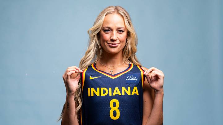 Indiana Fever guard Sophie Cunningham poses for a photo. Indiana Fever guard Sophie Cunningham poses for a photo.