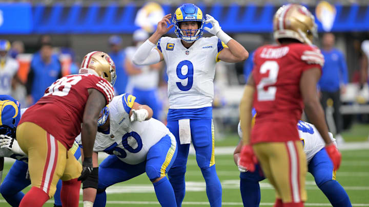 Matthew Stafford led an injury-riddled Rams offense to a comeback win over the 49ers last week so being without key receivers again won't be a problem.