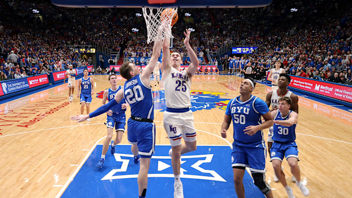 BYU in their win over Kansas In Lawrence