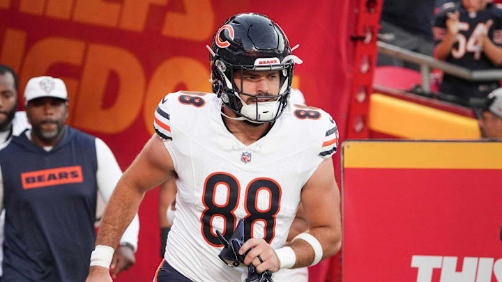 Stephen Carlson was promoted from the Bears practice squad Saturday, possibly as a precaution.