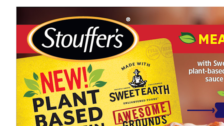 Stouffer's new plant based protein lasagna, featuring Sweet Earth Awesome Grounds, photo provided by Nestle