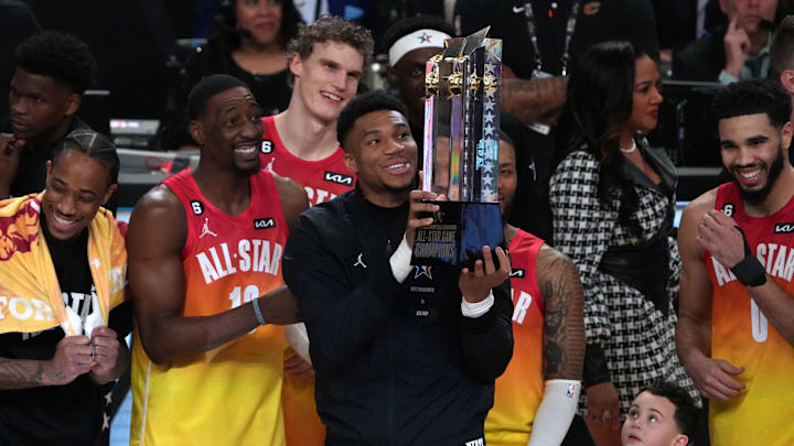 Team Giannis forward Giannis Antetokounmpo.