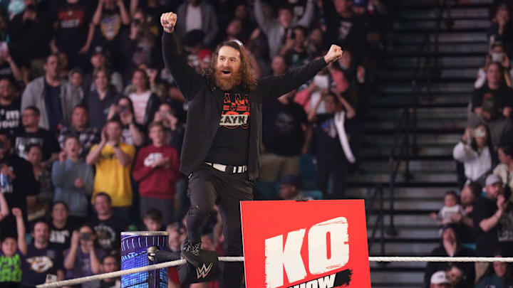 Mar 24, 2023; Las Vegas, NV, USA; Sami Zayn during WWE Smackdown at MGM Grand Garden Arena.