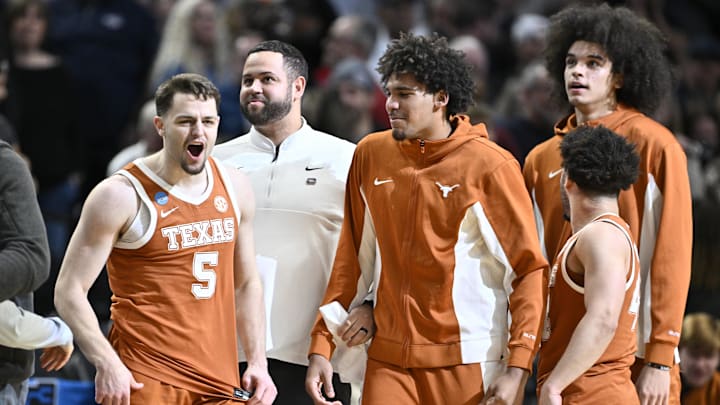 Texas forward Camden Heide and the Longhorns face Purdue in the first Sweet 16 game on Thursday. Texas forward Camden Heide and the Longhorns face Purdue in the first Sweet 16 game on Thursday.