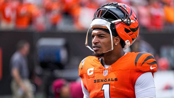 Cincinnati Bengals wide receiver Ja'marr Chase (1) walks for the locker room after the fourth quarter of the NFL Week 1 game between the Cincinnati Bengals and the Tampa Bay Buccaneers at Paycor Stadium in Cincinnati on Sunday, Sept. 13, 2026. Cincinnati Bengals wide receiver Ja'marr Chase (1) walks for the locker room after the fourth quarter of the NFL Week 1 game between the Cincinnati Bengals and the Tampa Bay Buccaneers at Paycor Stadium in Cincinnati on Sunday, Sept. 13, 2026.