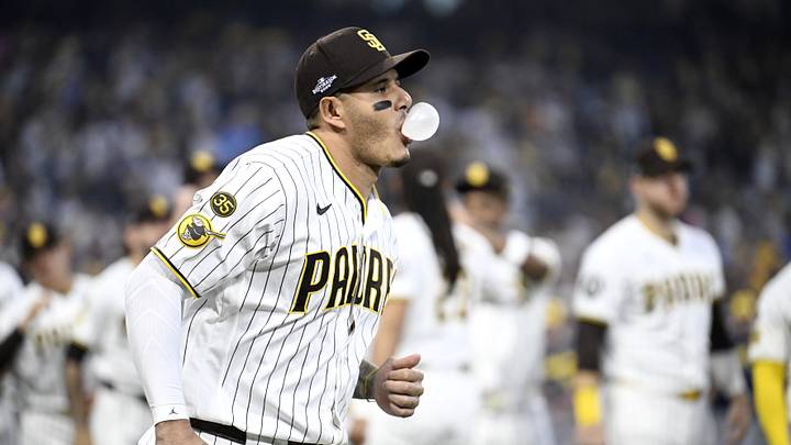 Oct 6, 2026; San Diego, California, USA; San Diego Padres third baseman Manny Machado (13) takes the field before the game against the Milwaukee Brewers in game three of the NLDS for the 2026 MLB Playoffs at Petco Park. Mandatory Credit: Denis Poroy-Imagn Images Oct 6, 2026; San Diego, California, USA; San Diego Padres third baseman Manny Machado (13) takes the field before the game against the Milwaukee Brewers in game three of the NLDS for the 2026 MLB Playoffs at Petco Park. Mandatory Credit: Denis Poroy-Imagn Images