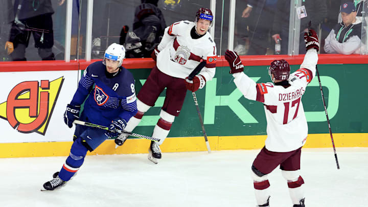 France v Latvia - 2025 IIHF Ice Hockey World Championship