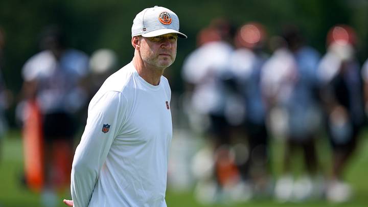 Cincinnati Bengals director of player personnel Duke Tobin watches practice during the first day of Cincinnati Bengals training camp at the Paycor Stadium practice facility in downtown Cincinnati on Wednesday, July 29, 2026. Cincinnati Bengals director of player personnel Duke Tobin watches practice during the first day of Cincinnati Bengals training camp at the Paycor Stadium practice facility in downtown Cincinnati on Wednesday, July 29, 2026.