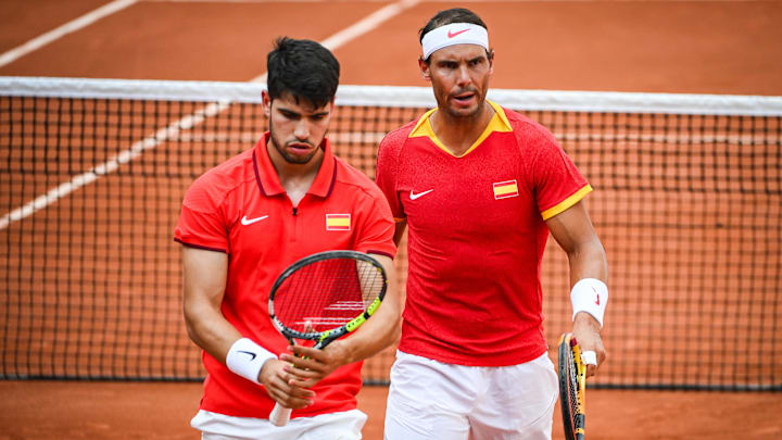 Carlos Alcaraz said it was impossible to catch Rafael Nadal's clay court records. Carlos Alcaraz said it was impossible to catch Rafael Nadal's clay court records.