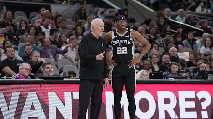 Gregg Popovich, Malaki Branham, San Antonio Spurs
