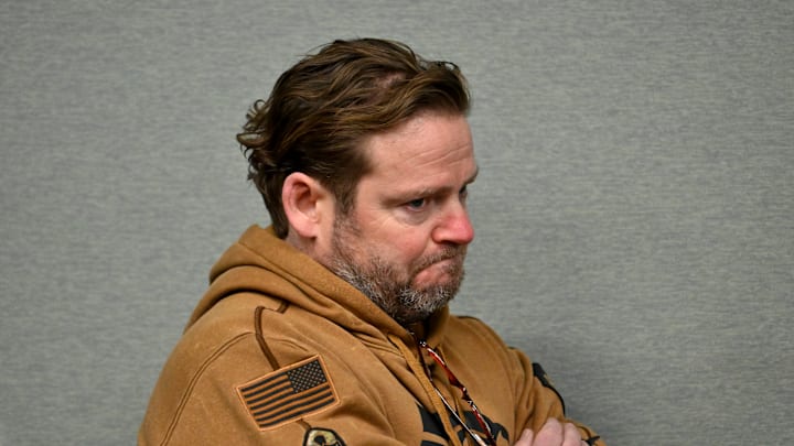 John Schneider of the Seattle Seahawks John Schneider of the Seattle Seahawks