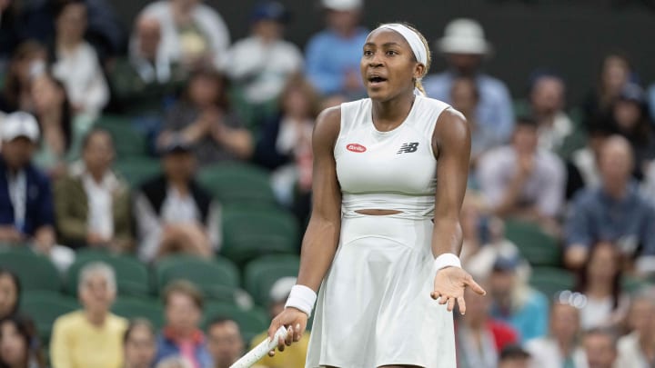 Coco Gauff and her coach were out of sync at Wimbledon. Coco Gauff and her coach were out of sync at Wimbledon.