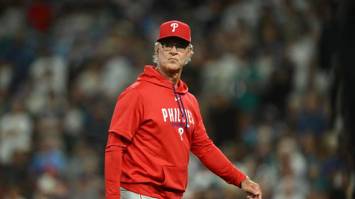 Aug 25, 2026; Seattle, Washington, USA; Philadelphia Phillies manager Don Mattingly during the seventh inning against the Seattle Mariners at T-Mobile Park. Mandatory Credit: Steven Bisig-Imagn Images Aug 25, 2026; Seattle, Washington, USA; Philadelphia Phillies manager Don Mattingly during the seventh inning against the Seattle Mariners at T-Mobile Park. Mandatory Credit: Steven Bisig-Imagn Images