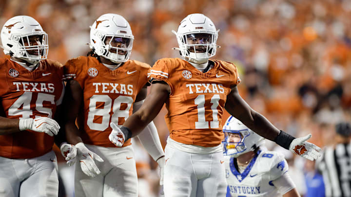 Barryn Sorrell, Vernon Broughton, Colin Simmons, Texas Longhorns